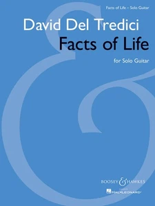 David Del Tredici Facts of Life Classical Guitar Solo Advanced Sheet Music Book - Picture 1 of 1