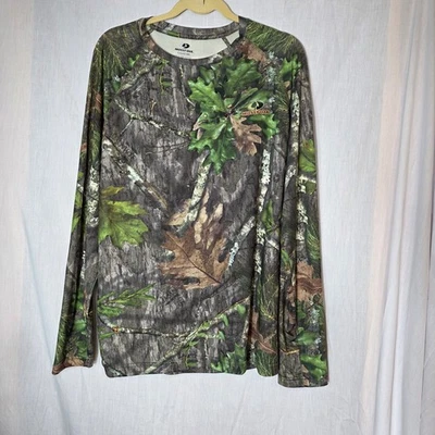Mossy Oak Long Sleeve Camo Large Men's Base Layer Shirt Hunting - Image 1 of 4