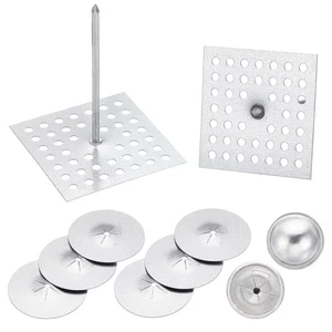 50 Sets Perforated Insulation Pins 2-1/2inch 1.5 Inch Self Locking Washers - Picture 1 of 7