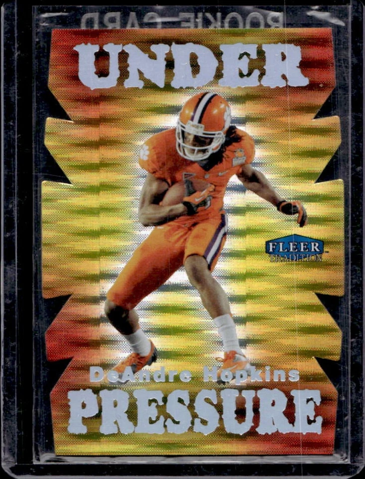 2013 Fleer Retro DeAndre Hopkins Tradition Under Pressure RC #UP-15 Tigers - Image 1 of 2