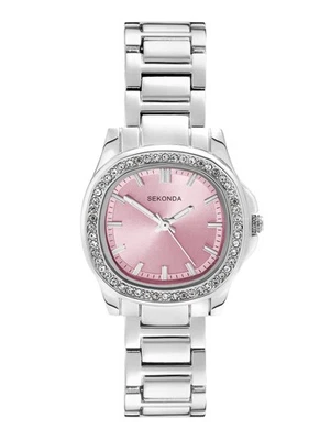Reloj analógico Sekonda Octaire 30 mm para mujer TV plateado con pulsera plateada - Imagen 1 de 4