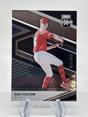 Dax Fulton 2020 Panini Elite Extra Edition #40 Miami Marlins /999 - Image 1 of 3