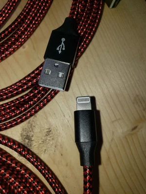 iPhone Charger 4 Pack 3FT, (2)6FT, 9FT USB Lighting Cable Nylon Braided - Image 1 of 4