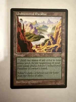 MTG: Undiscovered  Paradise Card Regular Visions Magic the Gathering  - Image 1 of 2