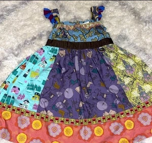 MATILDA JANE Girls Size 6 Character Counts Broadway Knot Dress Patchwork  - Picture 1 of 3