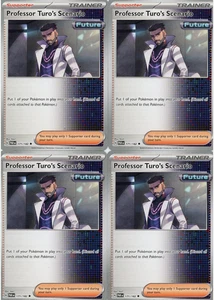 4x Professor Turo's 171/182 Paradox Rift Pokemon TCG Uncommon Playset - Picture 1 of 1