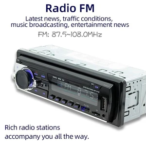 AUX and TF Card Compatible 1 DIN Vehicle Sound System for Music Playback - Picture 1 of 12