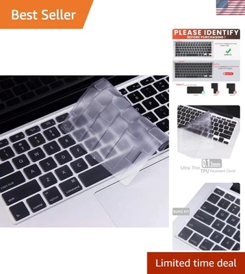 Capa de teclado transparente ultrafina para MacBook Air antigo 13 polegadas A1466 A1369Lançamentos... - Imagem 1 de 4