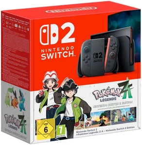 Nintendo Switch 2 Console Nera + Gioco Pokémon Leggende: Z-A - Foto 1 di 1