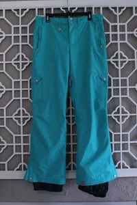 Roxy Hose Damen L Aqua Blau DryFlight 8K Schnee Ski Snowboard Skifahren Winter 34x32 - Bild 1 von 24