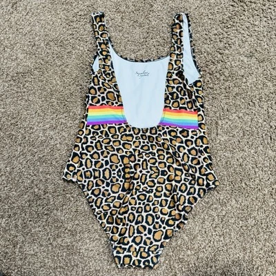 one piece swimsuit giraffe  rainbow Bathing suit Unique Full Coverage- Small - Image 1 of 4