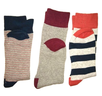 Calcetines Crew 3 Pares Talla 6-12 Para hombres Moda Vestido George Cómodo Puntera Costura Gris NUEVO Foto 1 de 4