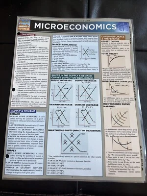 QuickStudy Business | Microeconomics | Laminated study reference - Image 1 of 3