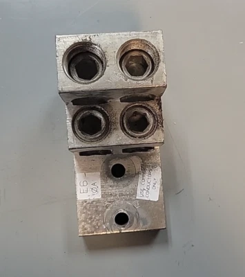 PB4-600 D1281 Ilsco Mechanical Lug Aluminum 600MCM-2 Electrical Connection Block - Image 1 of 4