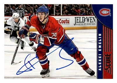 Alexei Emelin - Signed 2013-14 Panini Score Card #268 - Image 1 of 2
