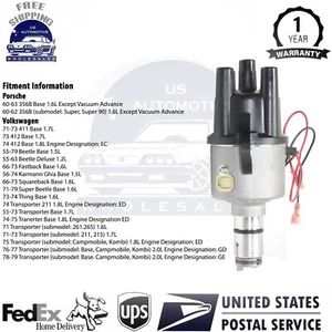 New Distributor Electronic Style For 1955-1979 VW Volkswagen Transporter Beetle - Picture 1 of 10