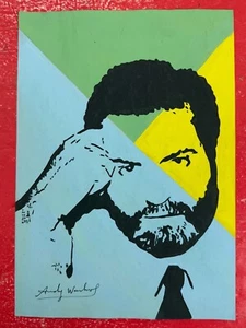 Andy warhol Drawing on paper (Handmade) signed and stamped - Picture 1 of 2