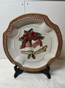 HOLIDAYS BELLS Fitz and Floyd Essentials, Christmas Plate - Picture 1 of 6