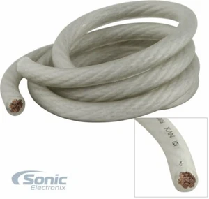 NVX XW0WH5 5 ft. EnvyFlex 1/0-Gauge Power/Ground Wire Cable Frosted White - Picture 1 of 3