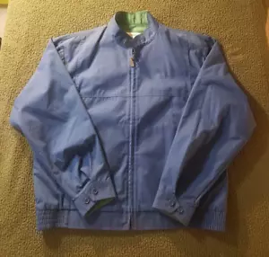 Vintage London Nebeljacke Herren 46 Regular Blau Full Zip Leichter Bomber USA - Bild 1 von 13