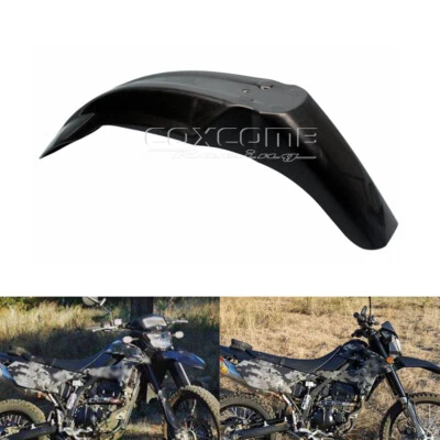 Cubierta guardabarros delantero negro MX Enduro para moto Honda Suzuki Yamaha Foto 1 de 4