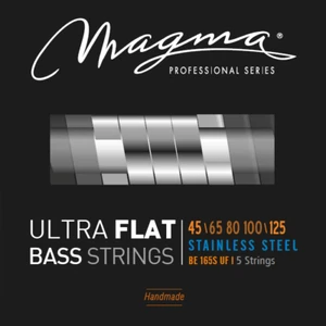 Magma E-Bass Saiten Medium L.-Stahl Ultra Flat 5 Saiten - L.S 34" 45-125  - Bild 1 von 3
