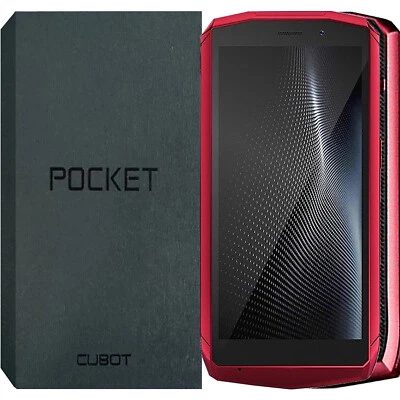 Cubot Pocket 4G/LTE Rojo 64GB + 4GB Doble SIM Desbloqueado de fábrica OEM NUEVO Foto 1 de 4
