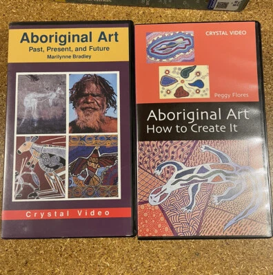 Aboriginal Art  VHS Educational Peggy Flores Marilynne Bradley Crystal Video - Image 1 of 3