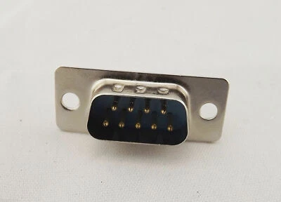 1x D-SUB DB9 9Pin Male Plug PCB RS232 Serial Solder Type Connector Socket PC Use - Image 1 of 4