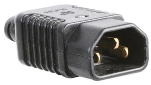 IEC C14 Kabelmontage Stecker Schwarz,Anschluss Halterung Kabel Halterung,Cont - Picture 1 of 1