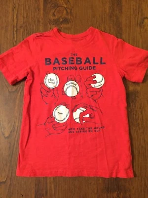 Children’s Youth Carter’s Size 6 Red Baseball T-shirt Short Sleeve EUC - Image 1 of 4