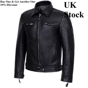Men Aviator Military Biker German Flying Pilot Leather Motorcycle Army Jacket - Picture 1 of 5