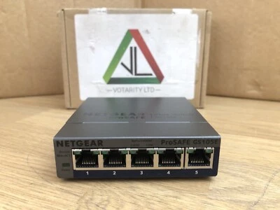 Netgear GS105Ev2 with No PSU Netgear 5-Port Gigabit Switch with No Power Supply - Image 1 of 4