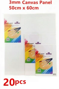 20x Blank Canvas Panel Bulk 50x60cm 3mm Thickness Art Painting YW - Picture 1 of 1