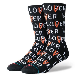 Stance x IT "Lover Loser" Classic Crew Socken (schwarz) Herren Grafikdruck Socke - Bild 1 von 3
