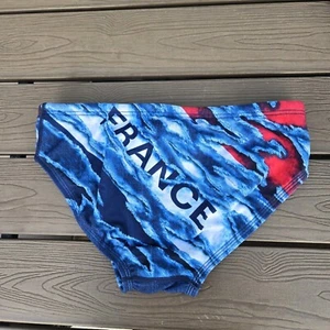 TYR Team France Swim Racer Briefs SZ 30 NWOT - Picture 1 of 3