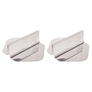 2x Appetito Stainless Steel Bread Slicing/Sandwich/Cutting/Toast Holder/Guide - Picture 1 of 3