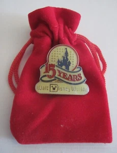 Vintage Walt Disney World 15 Year Commemorative Pin XLT Condition! - Picture 1 of 1