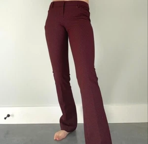 Express 'the Columnist Pant' In Red/Black Grid - Rrp 50USD, UK 14 - Picture 1 of 6