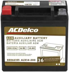 ACDelco AUX14-200 AGM Auxiliary Battery for Grand Cherokee Durango Pacifica - Picture 1 of 4