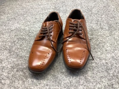 Zapatos de Vestir STACY ADAMS Niños 11 M Marrón Atwell Puntera Lisa Oxford Corbata con Cordones Foto 1 de 4