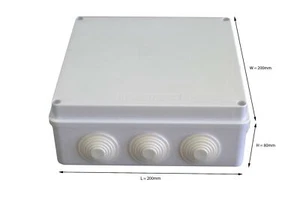 200x200x80 mm ABS Plastic IP65 Waterproof Junction Box - Bild 1 von 5