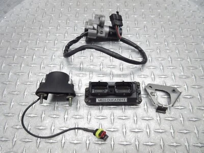 2002 02-06 Ducati Monster 620 M620 OEM Lock Set Gas Cap CDI ECU ECM Unit NO KEY - Image 1 of 4