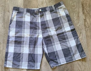 Pantalones cortos Burnside para hombre talla 40 blanco y gris a cuadros - Imagen 1 de 4