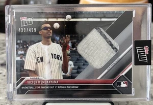 2023 Topps Now 472A Victor Wembanyama Worn Jersey Relic /499 - Picture 1 of 2