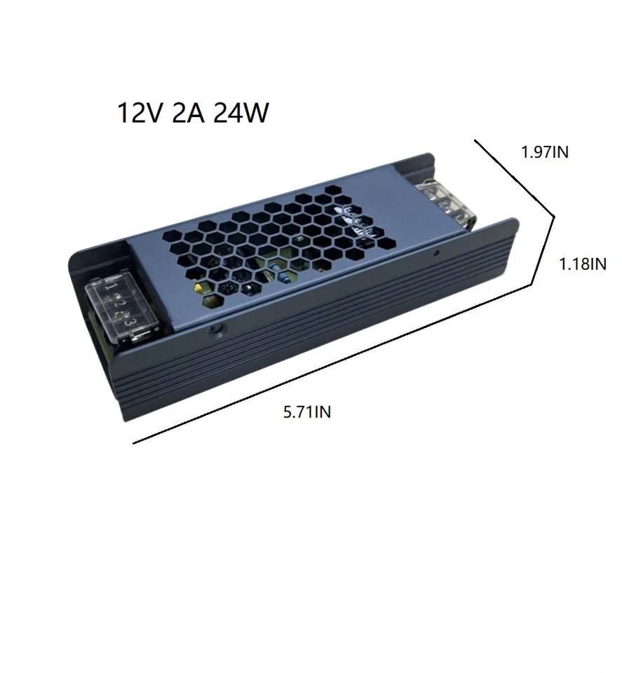 Transformador de fuente de alimentación conmutada AC 110V-264V a CC 12V 24V para LED de 24W-360W Foto 1 de 1
