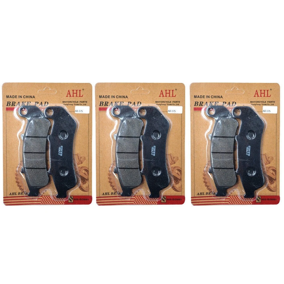3 Pairs Front Rear Brake Pads for Honda CBR1000F Hurricane 1993-1999 1994-1998 - Изображение 1 из 4