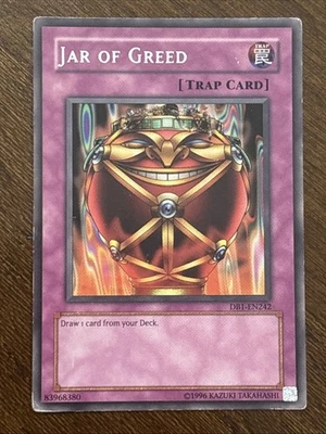 Jar of Greed DB1-EN242 Dark Beginning 1 Unlimited Rare MP - Image 1 of 4