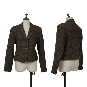 KENZO Wool Check Short Jacket Size M(K-161385) - Picture 1 of 12