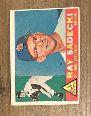 1960 Topps Ray Sadecki St. Louis Cardinals #327 EX RC - Image 1 of 2